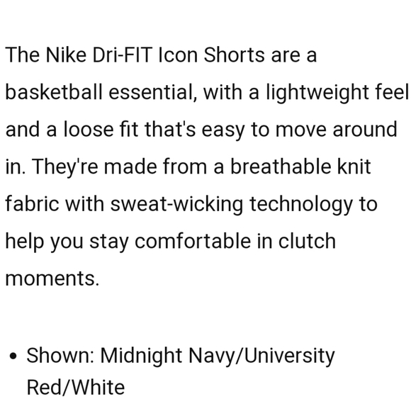 NWT Men's Nike Dri-fit Icon Basketball Shorts - Picture 5 of 7